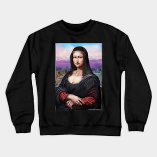 Mona Lisa Fan Art Crewneck Sweatshirt